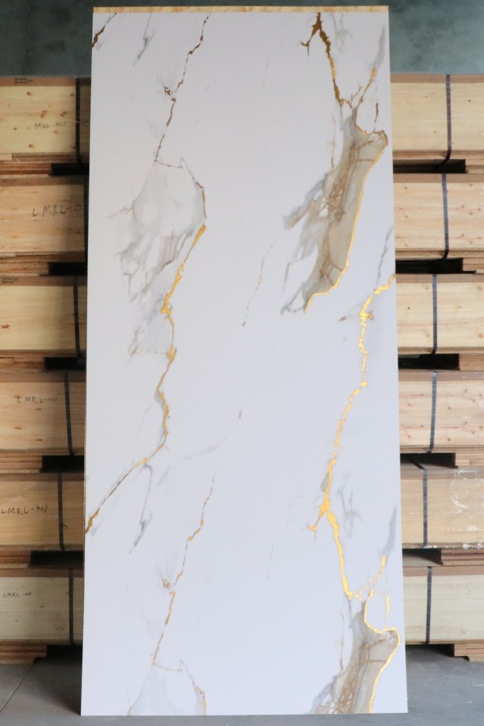 Decorative High Gloss PVC Wall Panel Marble Sheet high quality