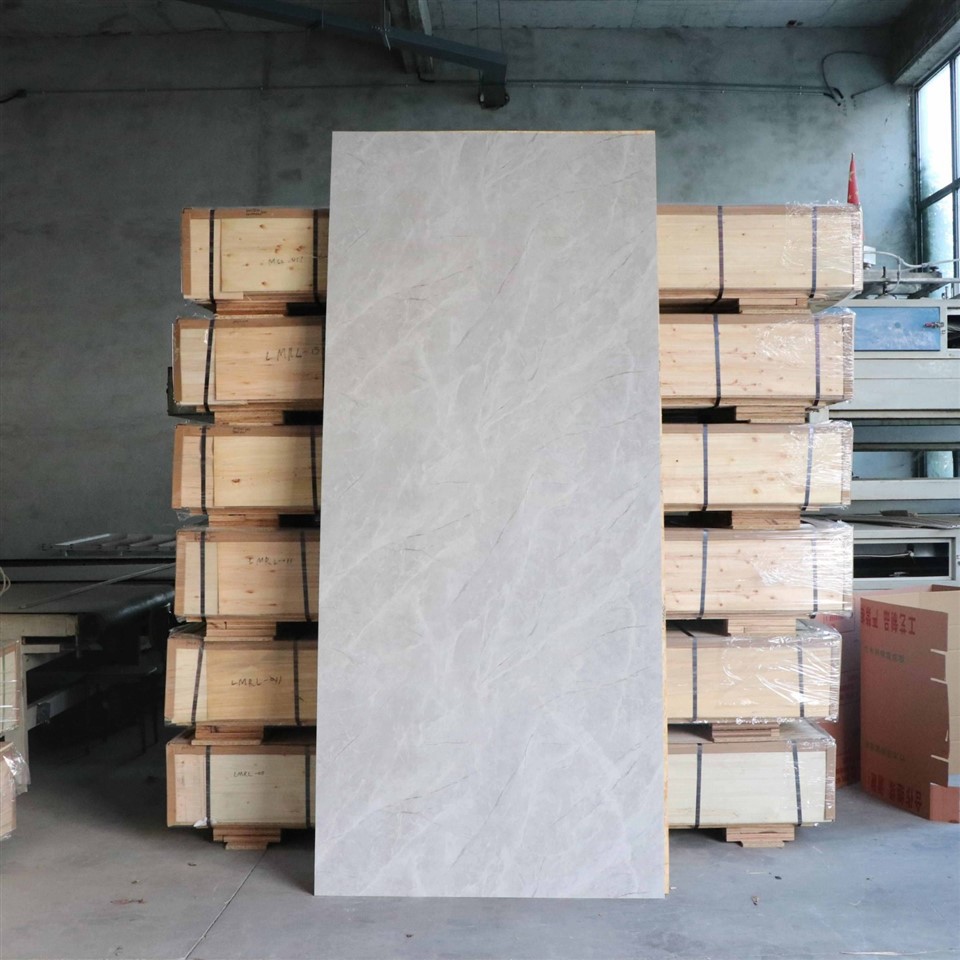 Glossy Decorative PVC Marble Wall Panel factory