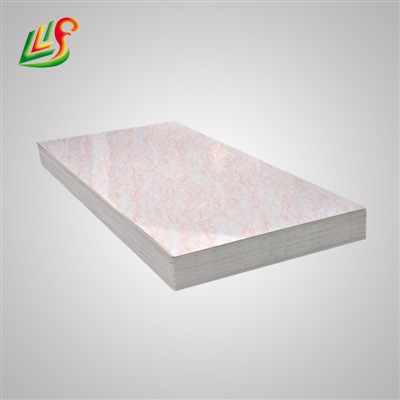 गर्म बिक्री उच्च चमकदार पीवीसी संगमरमर पैनल पानी के सबूत और अग्निरोधक